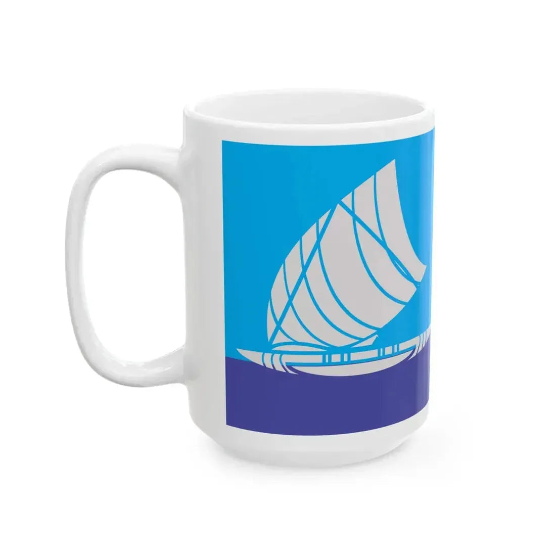 Proposed flag of Fiji 2015 design 55 (Fiji) White Coffee Mug - Go Mug Yourself