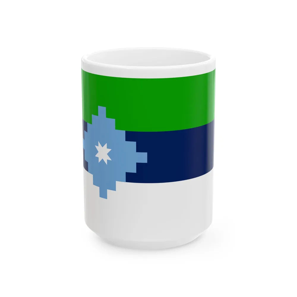 Proposed flag of Independent Patagonia (Argentina) White Coffee Mug 15oz - Go Mug Yourself