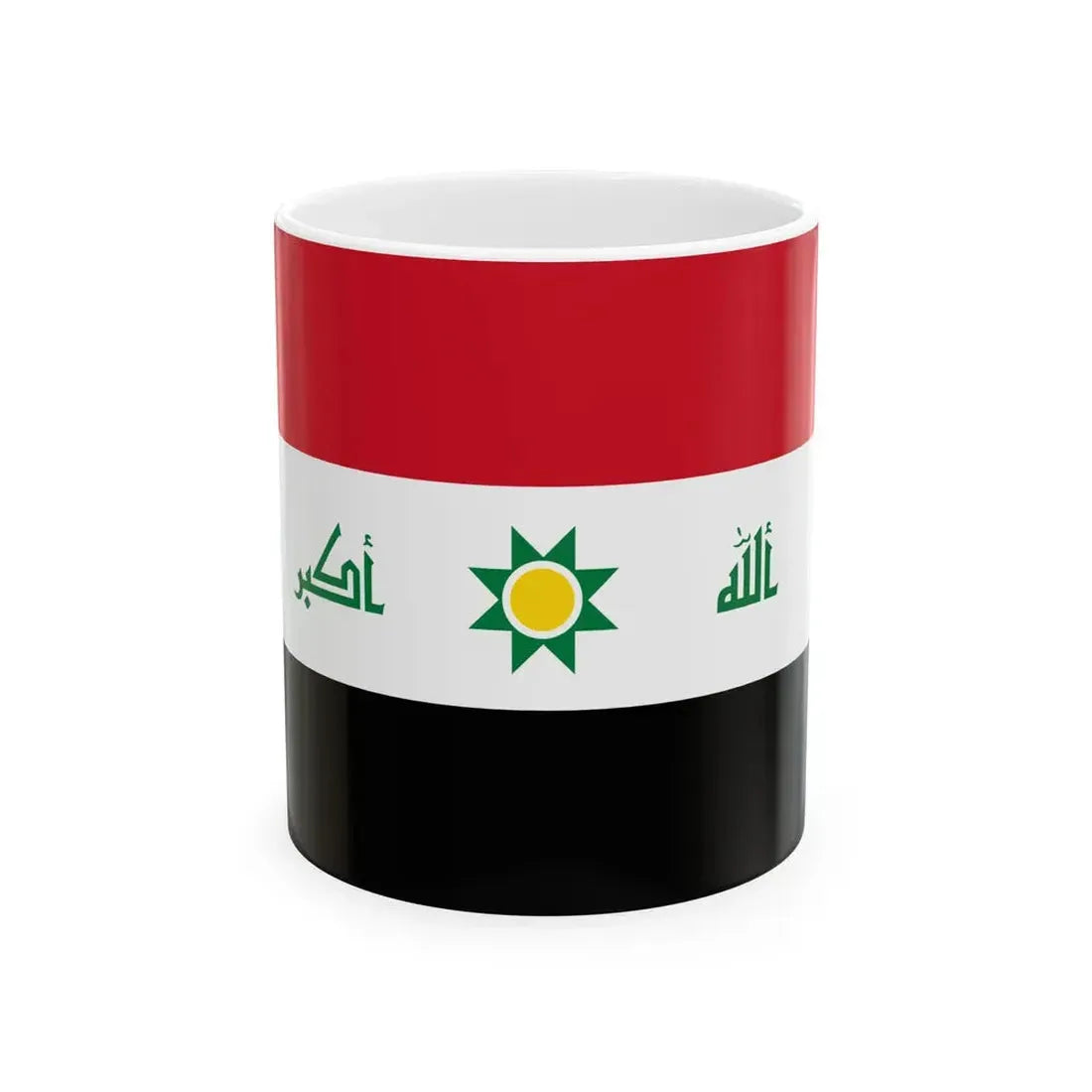 Proposed flag of Iraq first proposal 2008 (Iraq) White Coffee Mug 11oz - Go Mug Yourself