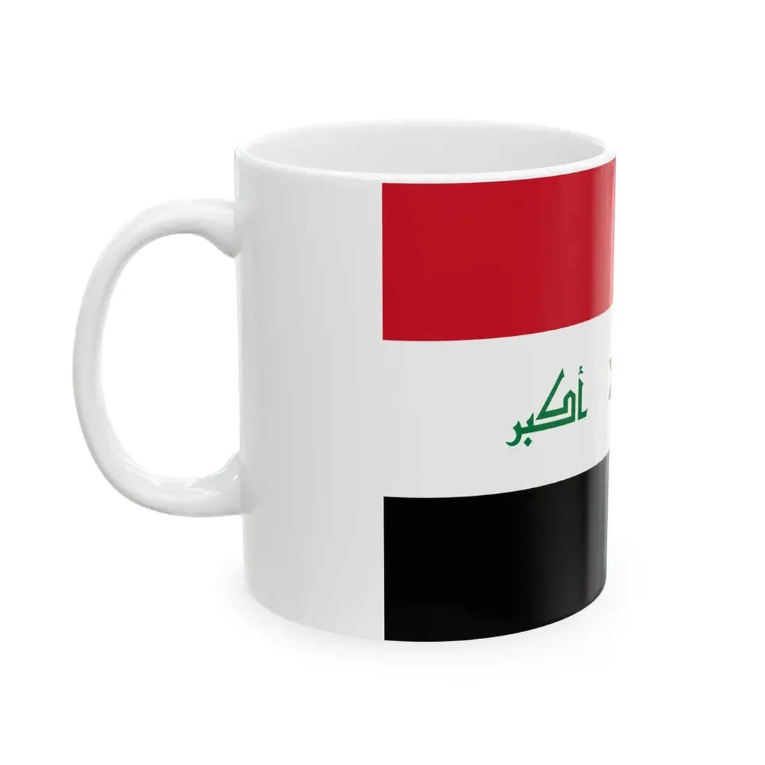 Proposed flag of Iraq first proposal 2008 (Iraq) White Coffee Mug - Go Mug Yourself