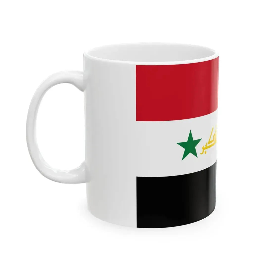 Proposed flag of Iraq second proposal 2008 (Iraq) White Coffee Mug - Go Mug Yourself