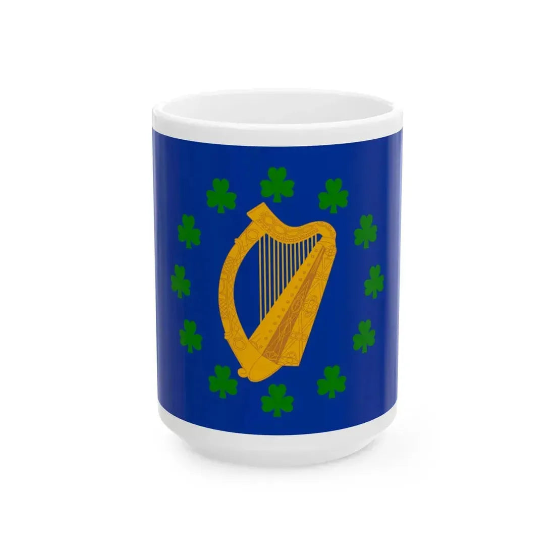 Proposed flag of Ireland 1939 (Ireland) White Coffee Mug 15oz - Go Mug Yourself