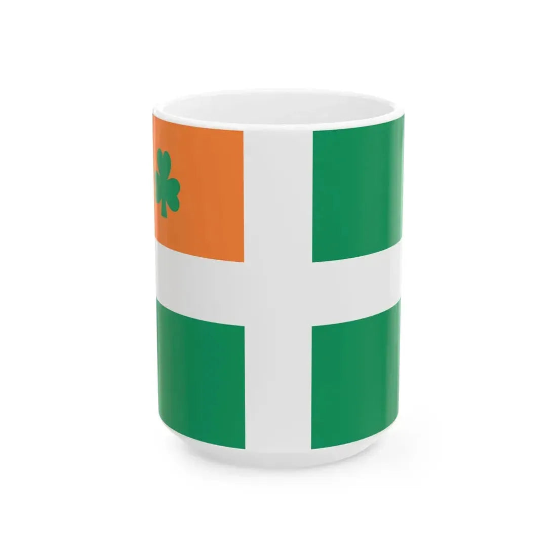 Proposed flag of Ireland 1957 (Ireland) White Coffee Mug 15oz - Go Mug Yourself
