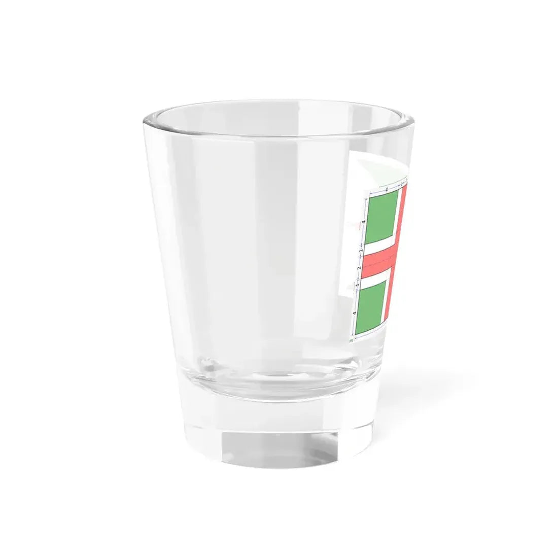 Proposed flag of Italy construction sheet (Italy) Shot Glass 1.5oz - Go Mug Yourself