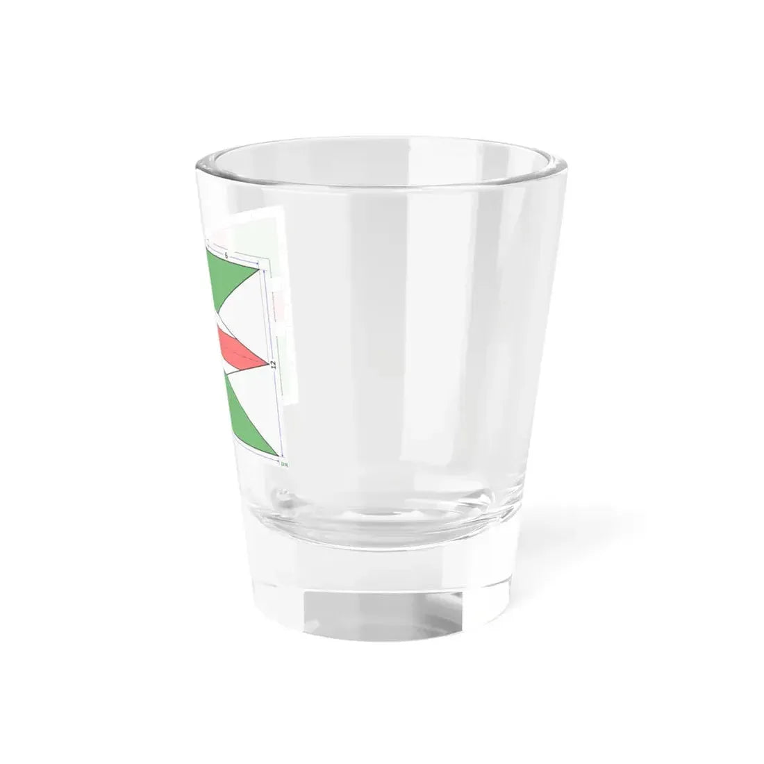 Proposed flag of Italy construction sheet (Italy) Shot Glass 1.5oz - Go Mug Yourself