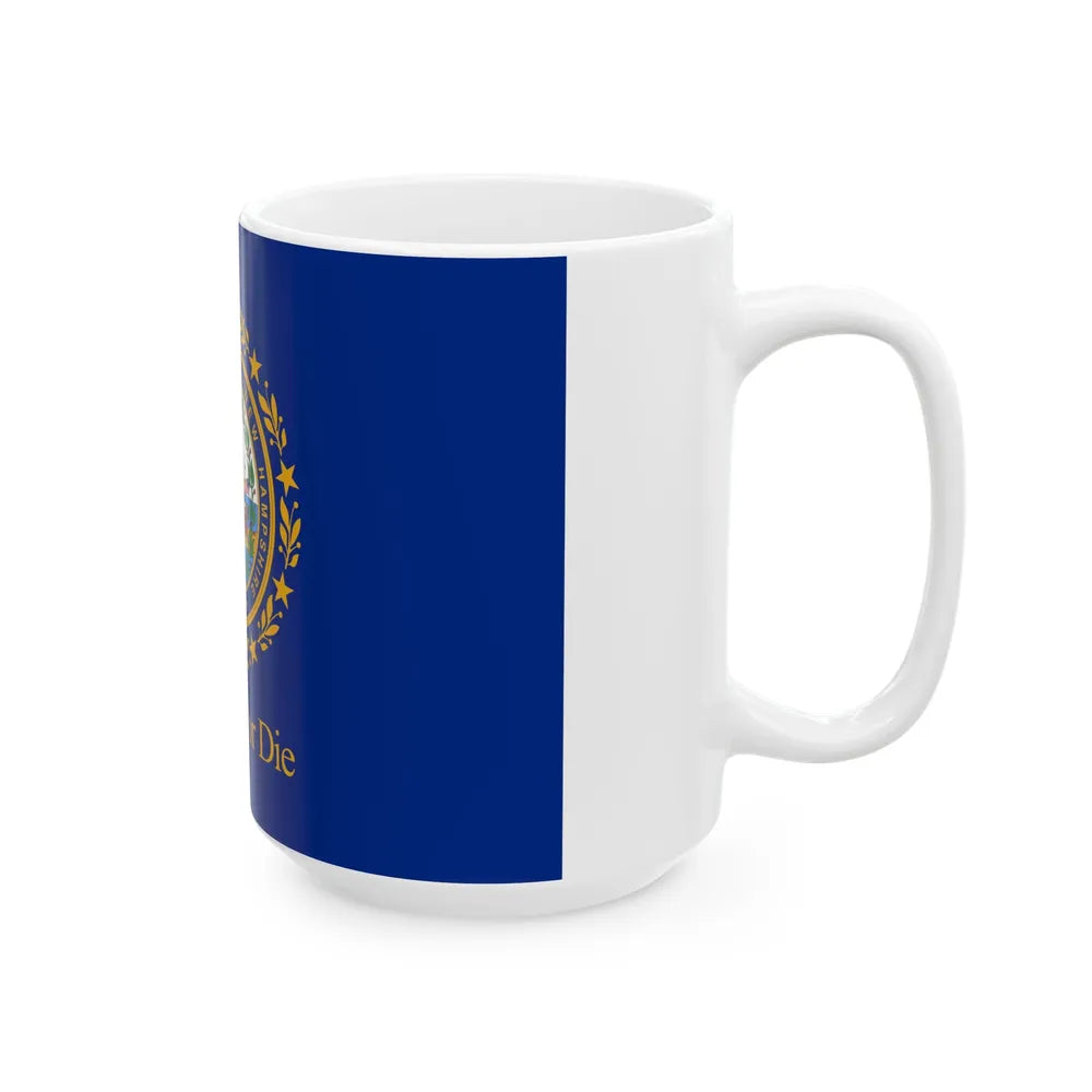 Proposed flag of New Hampshire 2023 (United States) White Coffee Mug - Go Mug Yourself