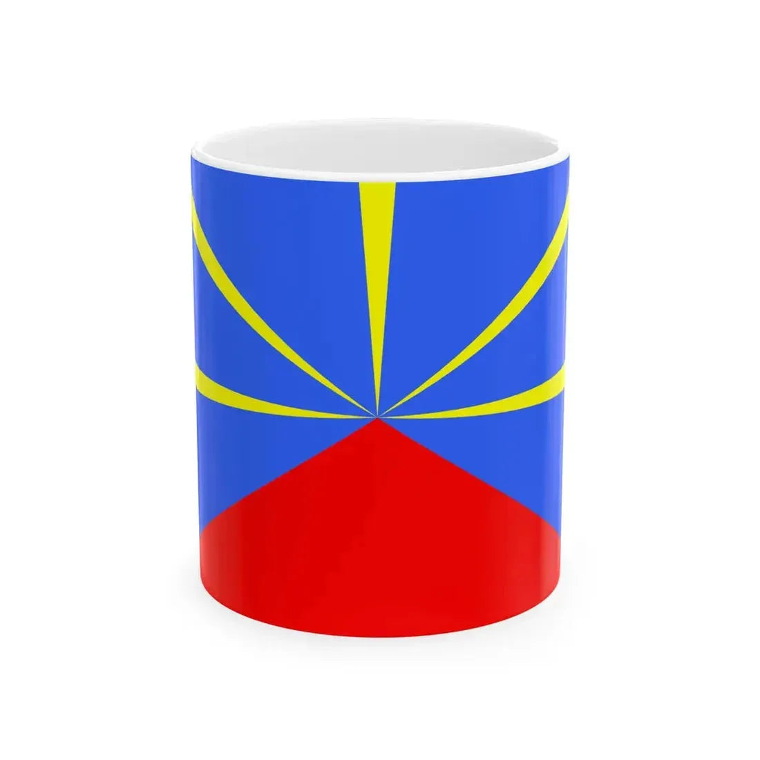 Proposed flag of Reunion VAR (France) White Coffee Mug 11oz - Go Mug Yourself