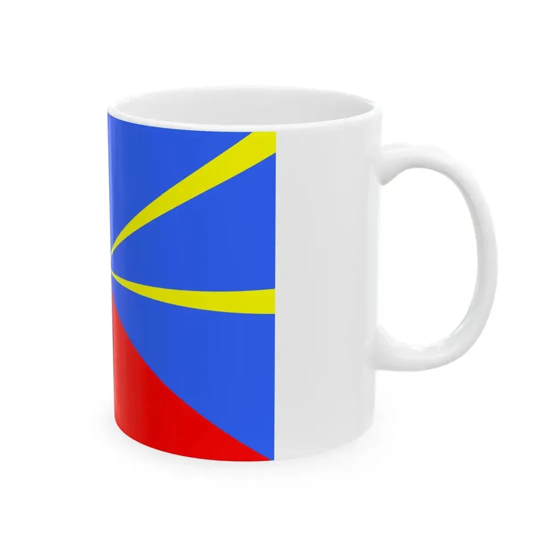 Proposed flag of Reunion VAR (France) White Coffee Mug - Go Mug Yourself
