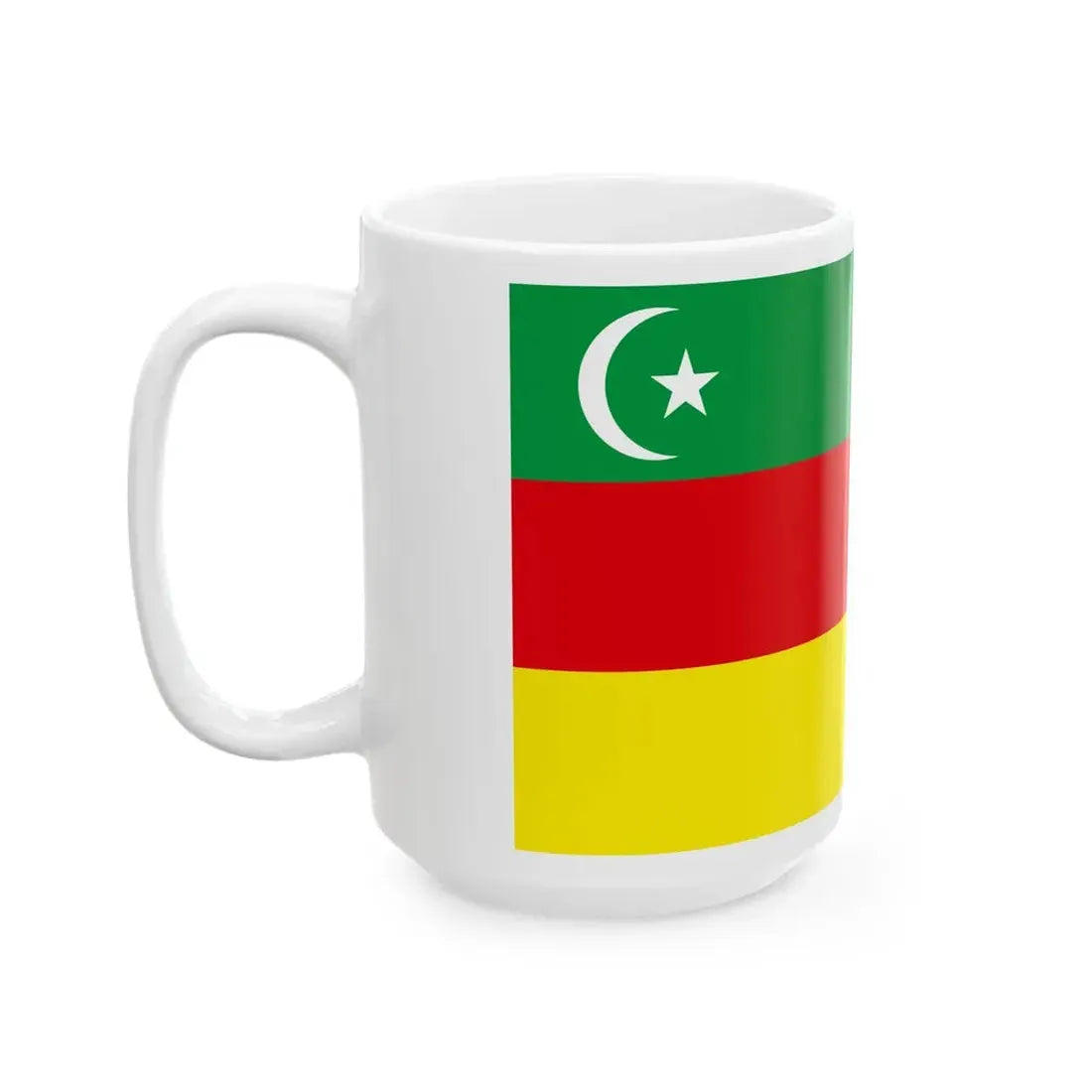 Proposed Flag of the Alash Autonomy horizontal (Kazakhstan) White Coffee Mug - Go Mug Yourself