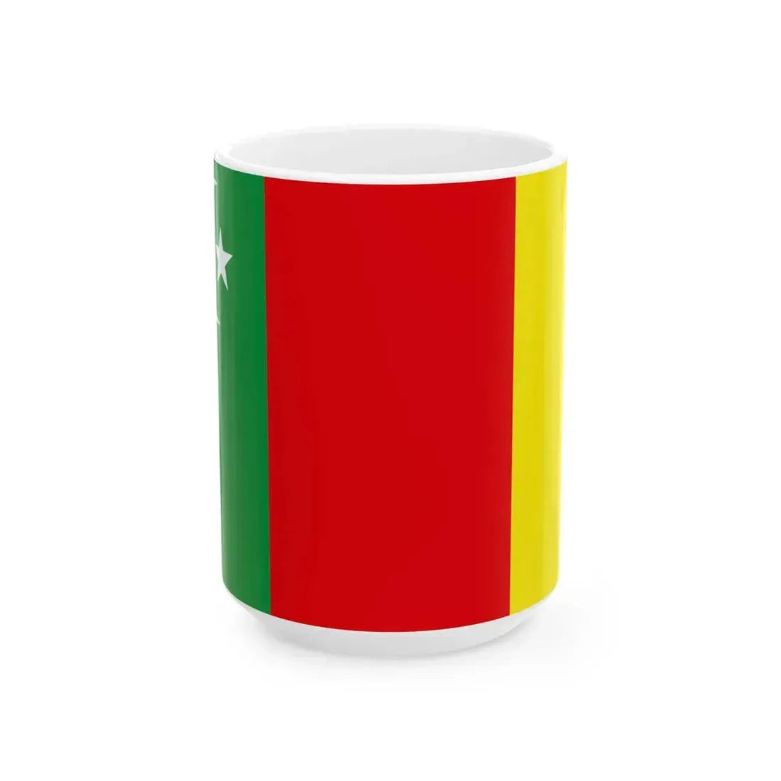 Proposed Flag of the Alash Autonomy vertical (Kazakhstan) White Coffee Mug 15oz - Go Mug Yourself