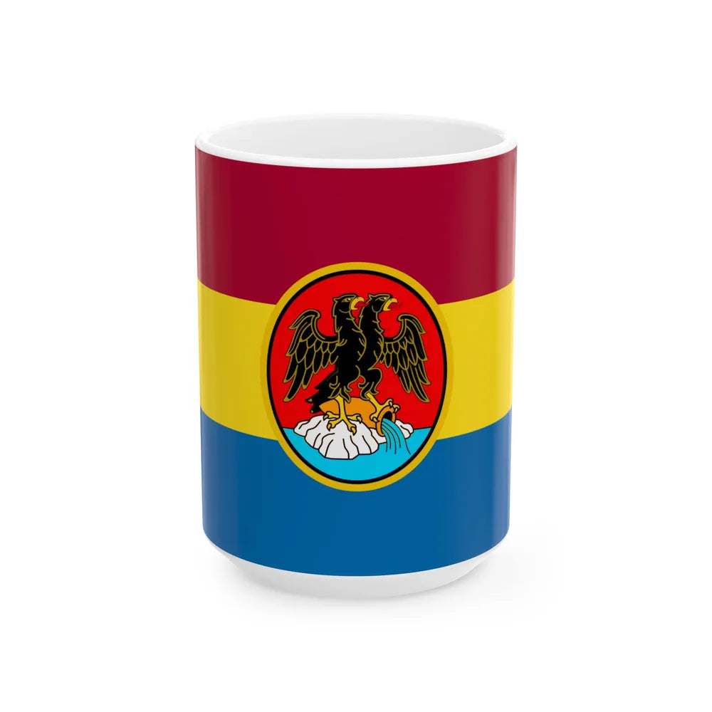 Proposed flag of the City of Rijeka (Croatia) White Coffee Mug 15oz - Go Mug Yourself