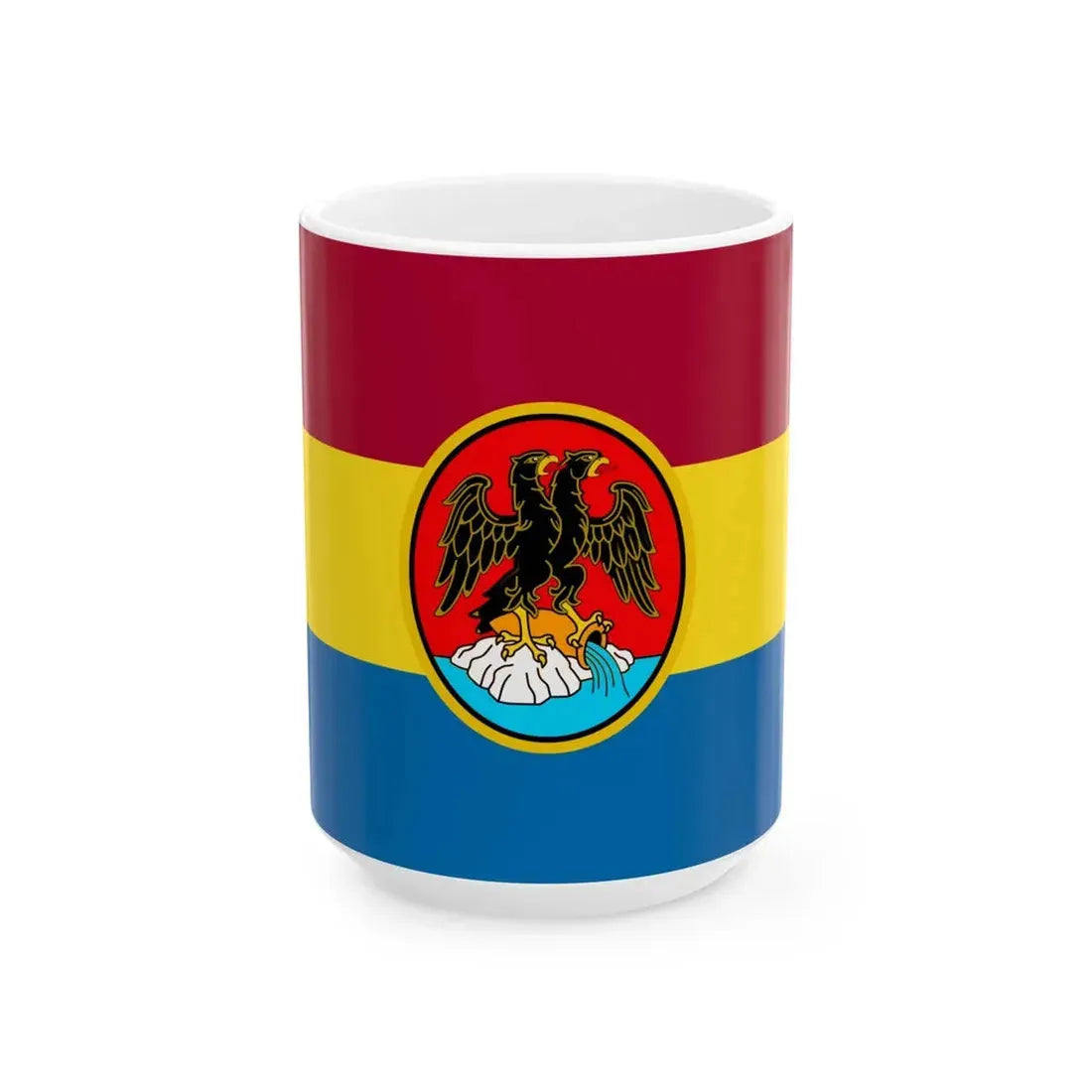Proposed flag of the City of Rijeka (Croatia) White Coffee Mug 15oz - Go Mug Yourself