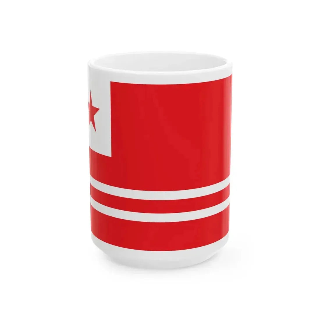 Proposed PRC national flag 004 (China) White Coffee Mug 15oz - Go Mug Yourself