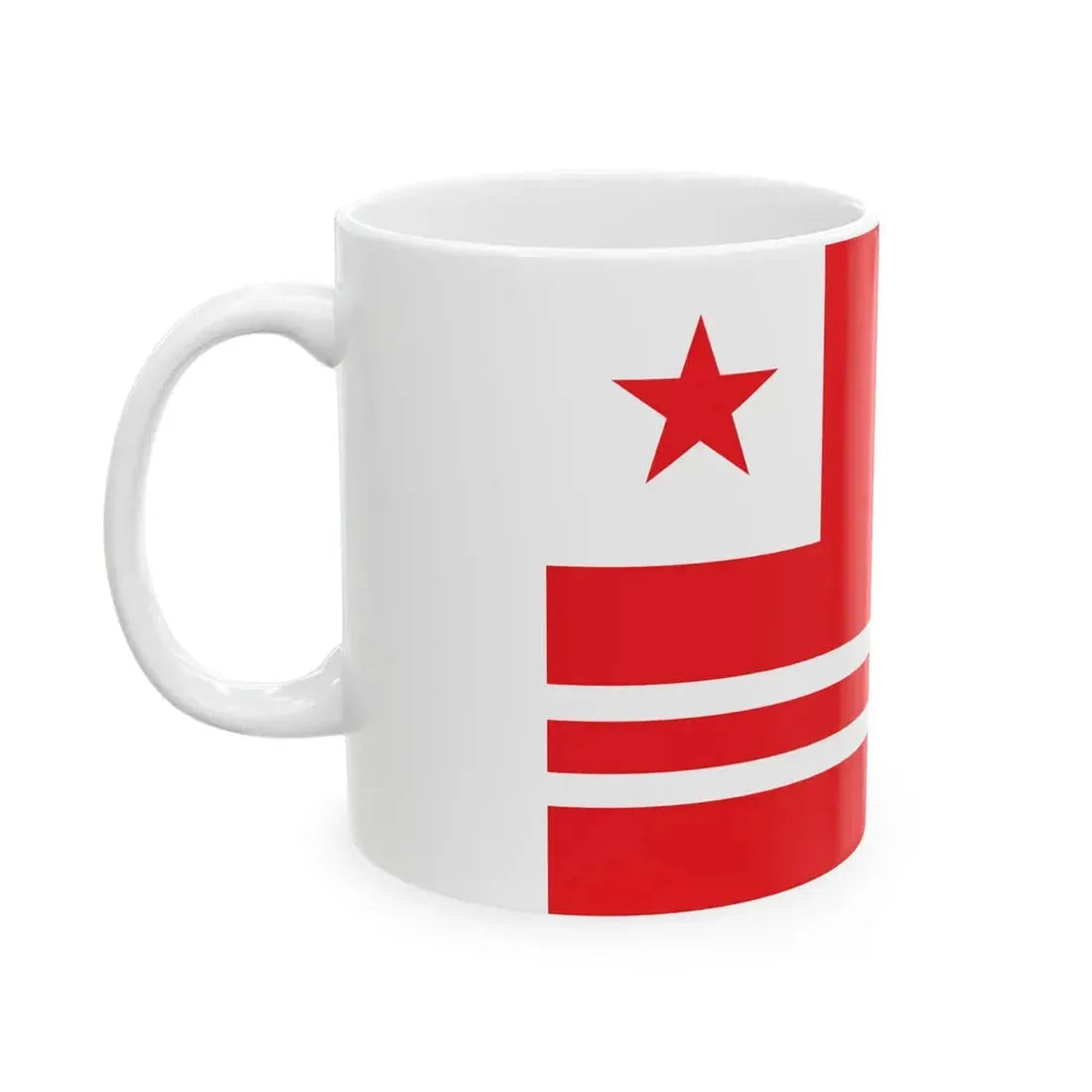 Proposed PRC national flag 004 (China) White Coffee Mug - Go Mug Yourself