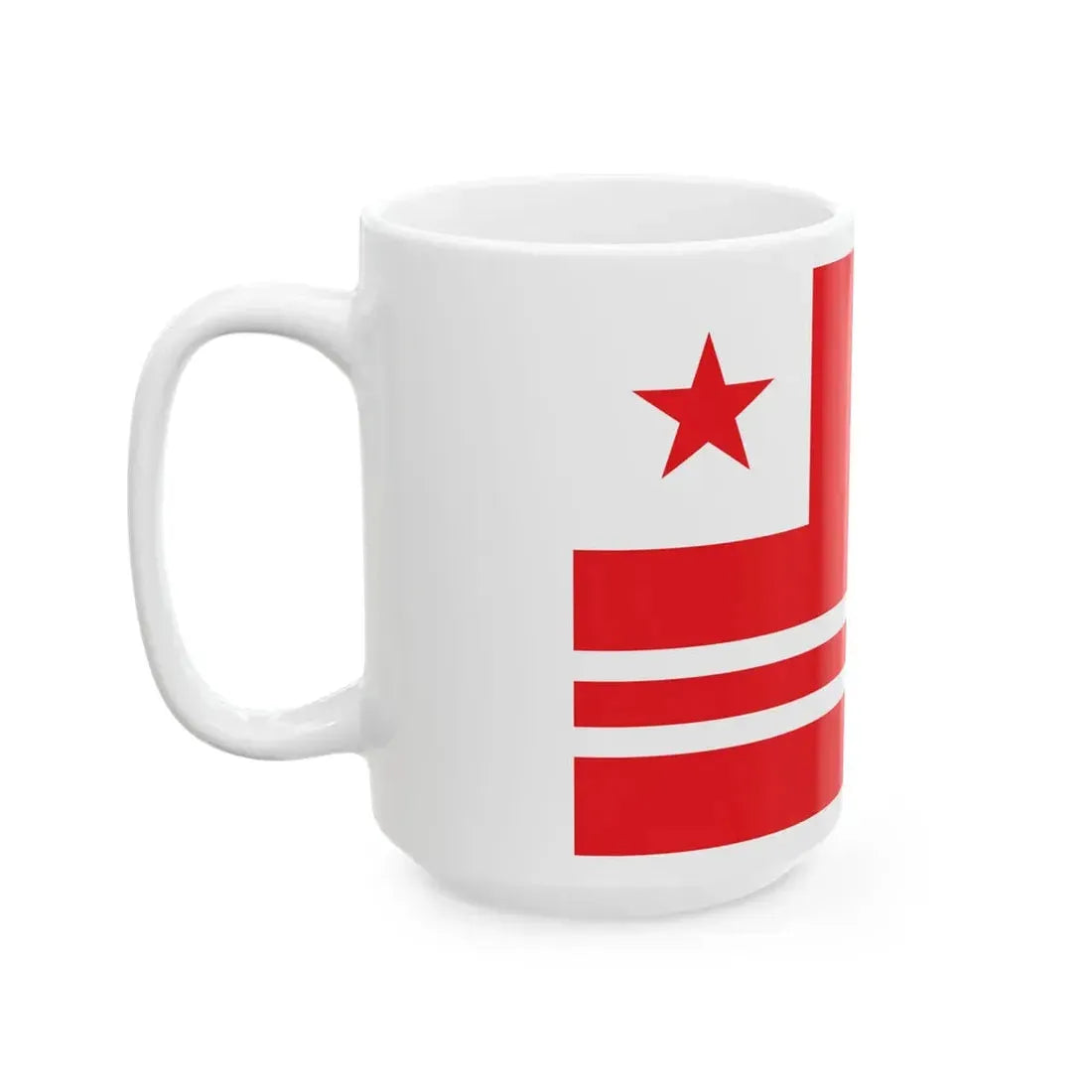 Proposed PRC national flag 004 (China) White Coffee Mug - Go Mug Yourself