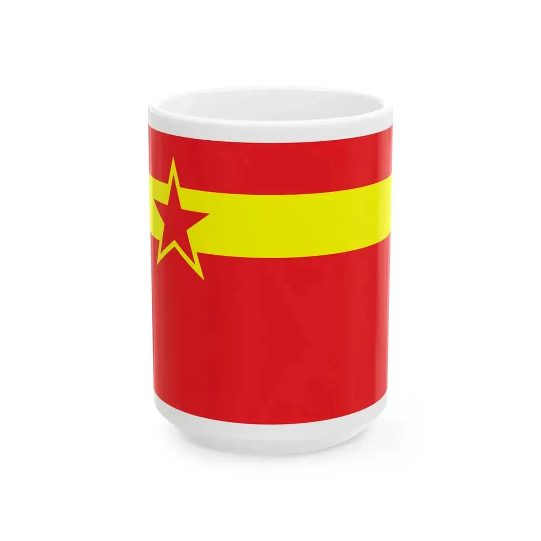 Proposed PRC national flag 015 (China) White Coffee Mug 15oz - Go Mug Yourself