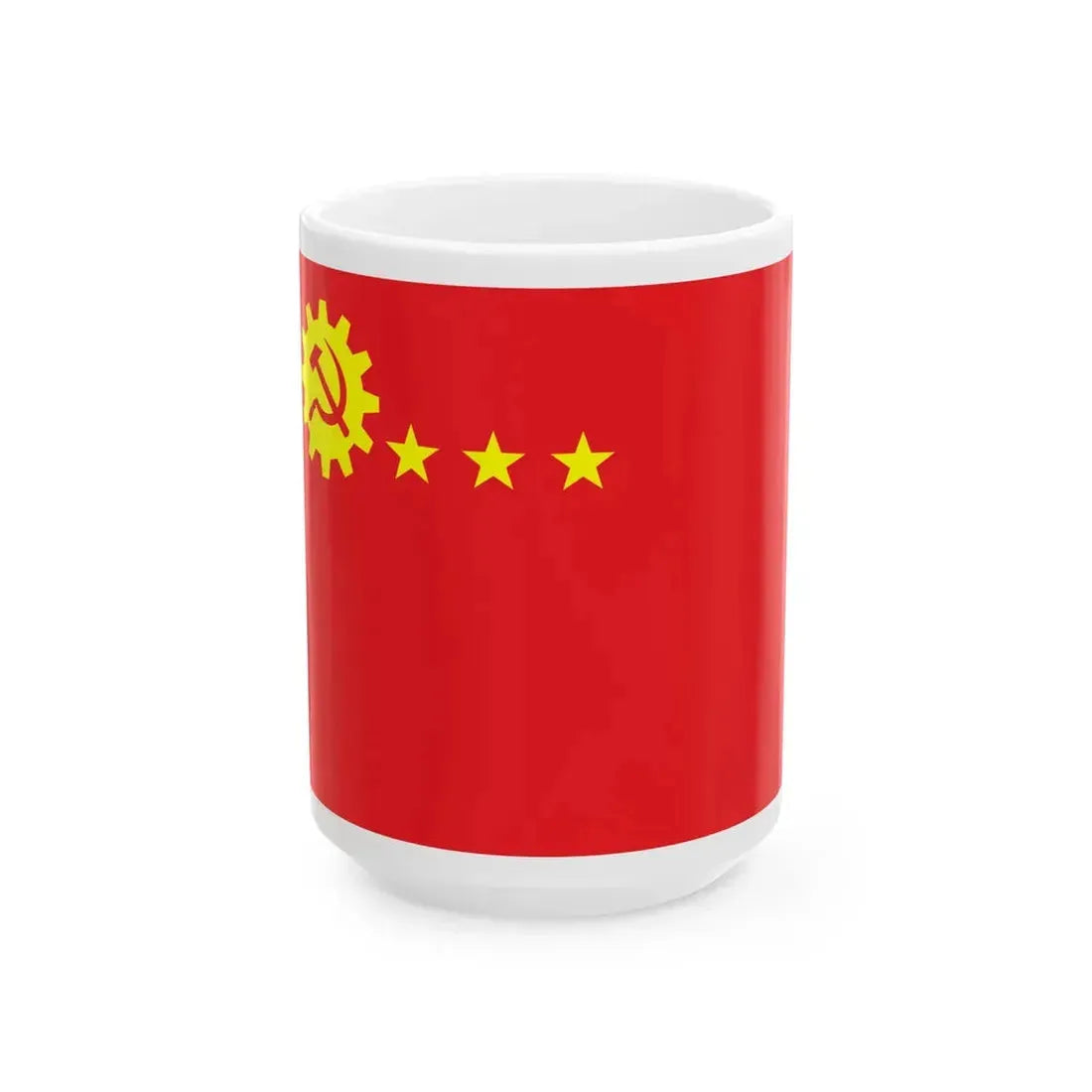 Proposed PRC national flags 007 (China) White Coffee Mug 15oz - Go Mug Yourself