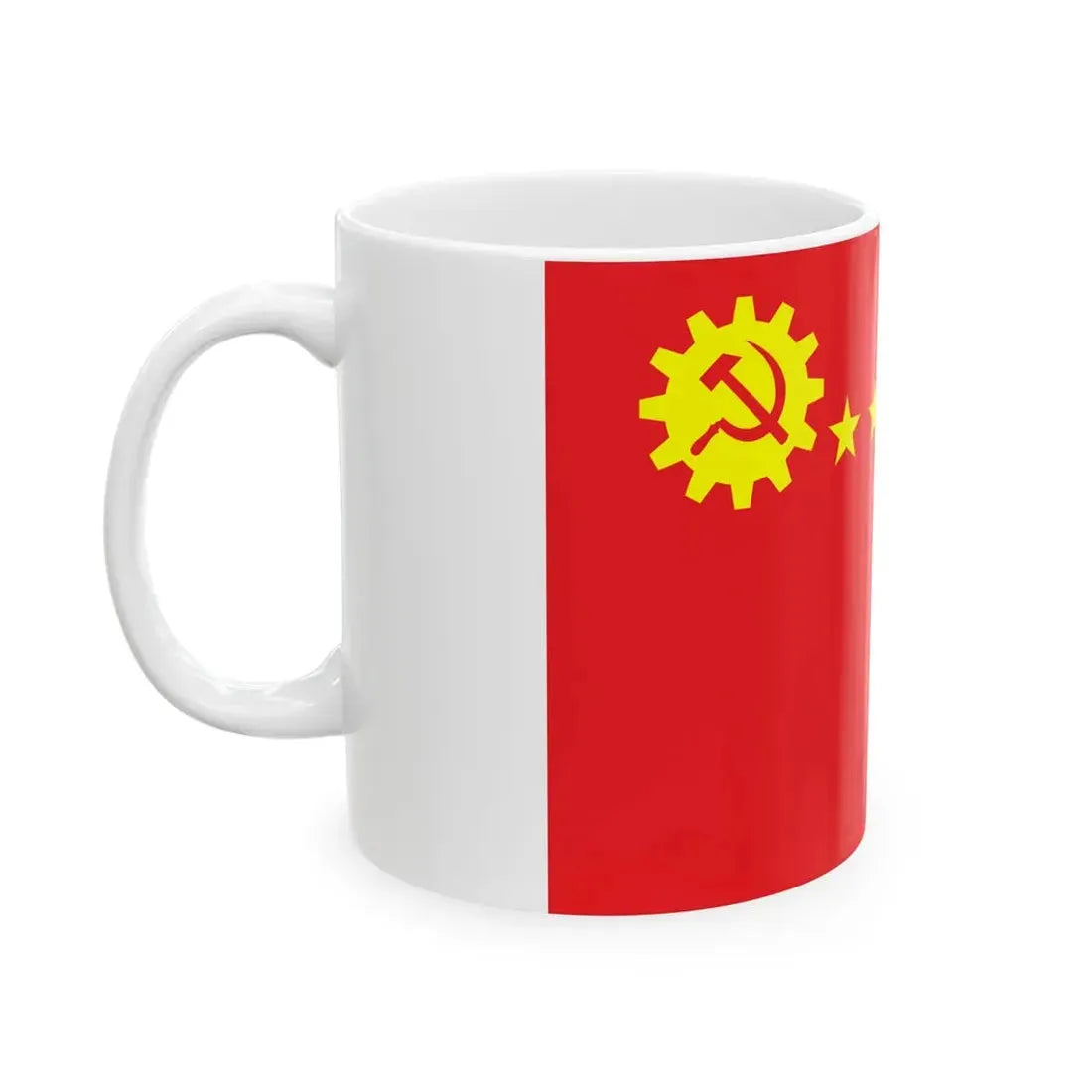 Proposed PRC national flags 007 (China) White Coffee Mug - Go Mug Yourself