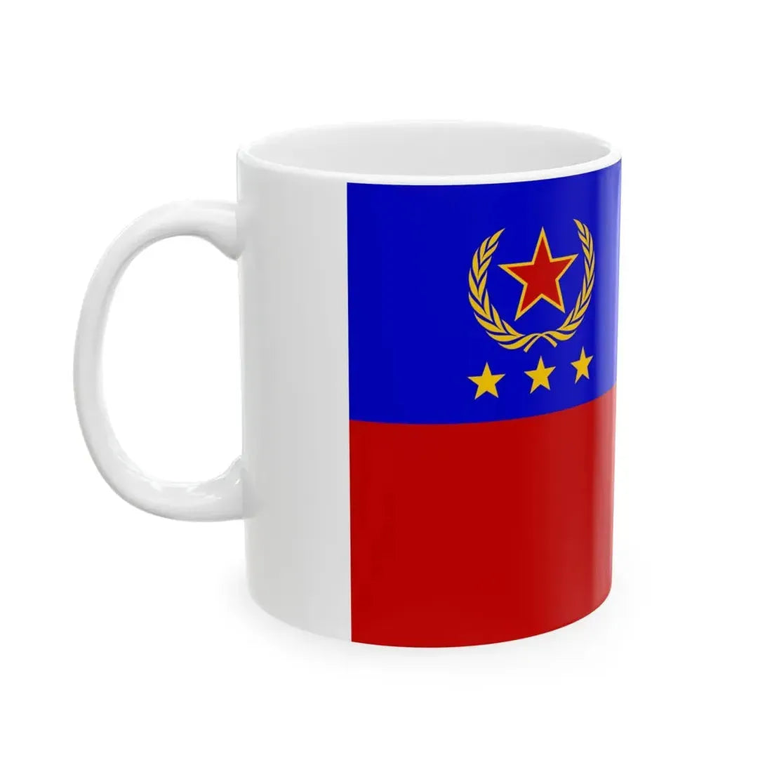 Proposed PRC national flags 012 (China) White Coffee Mug - Go Mug Yourself