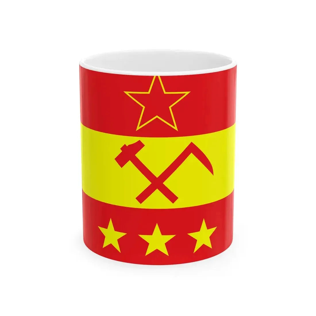 Proposed PRC national flags 020 (China) White Coffee Mug 11oz - Go Mug Yourself