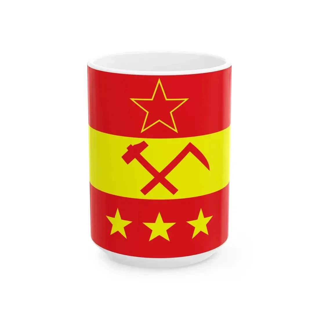 Proposed PRC national flags 020 (China) White Coffee Mug 15oz - Go Mug Yourself