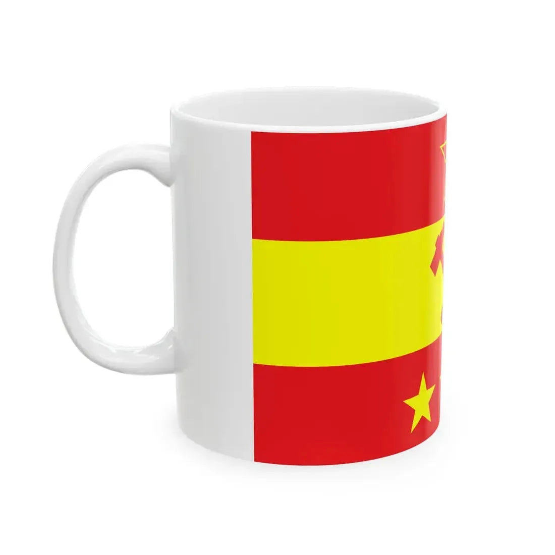 Proposed PRC national flags 020 (China) White Coffee Mug - Go Mug Yourself