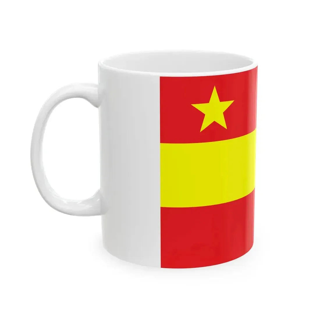 Proposed PRC national flags 021 (China) White Coffee Mug - Go Mug Yourself