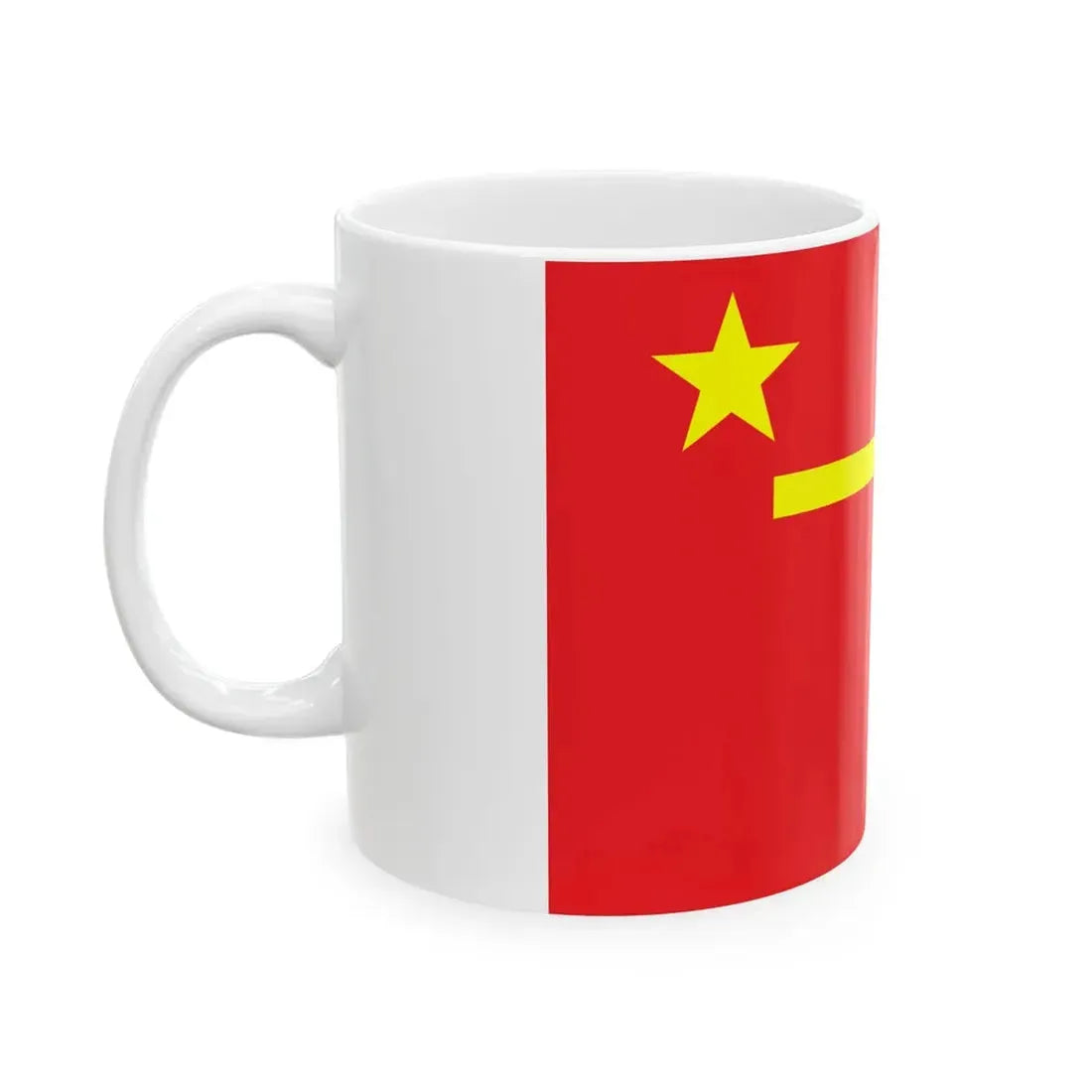 Proposed PRC national flags 024 (China) White Coffee Mug - Go Mug Yourself
