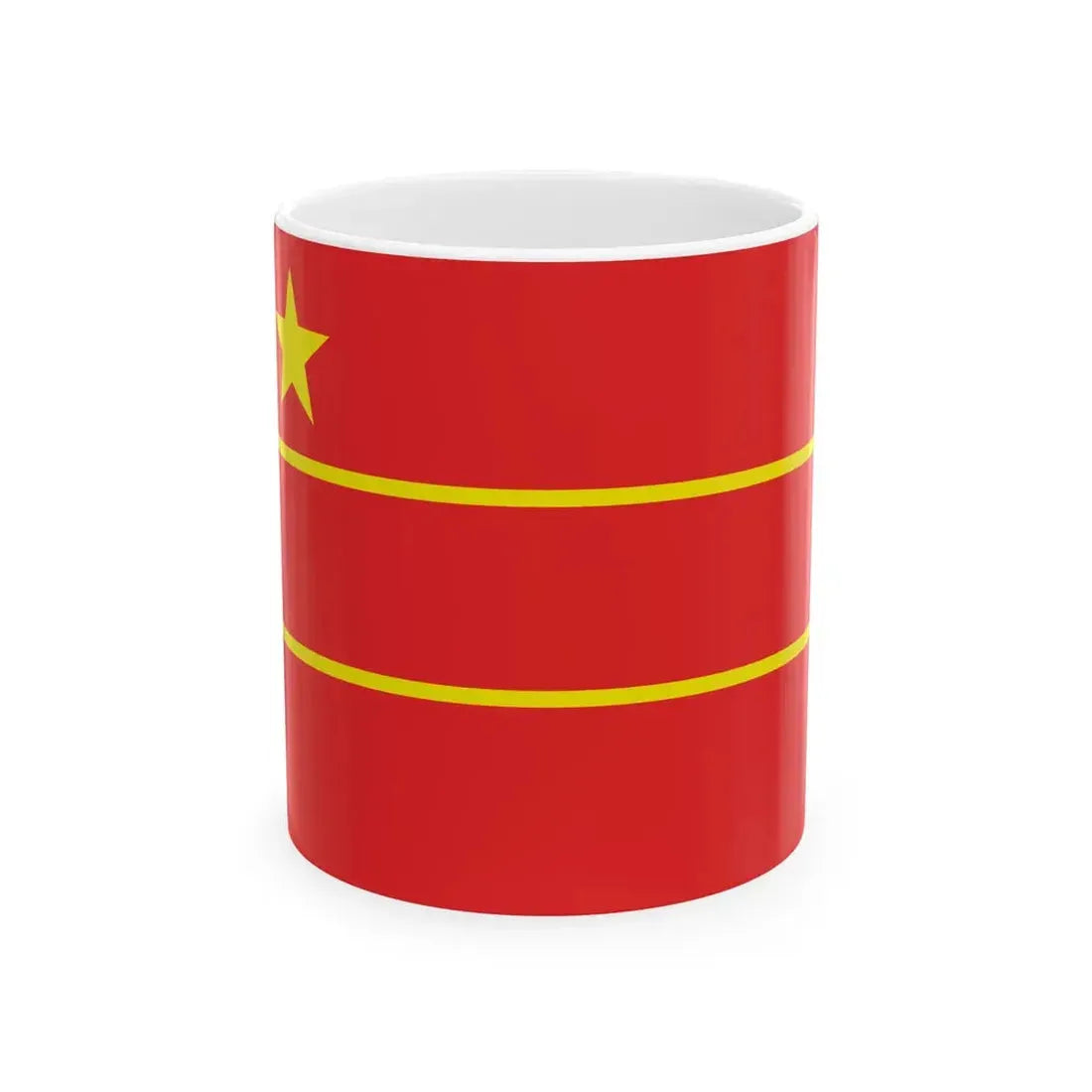Proposed PRC national flags 025 (China) White Coffee Mug 11oz - Go Mug Yourself