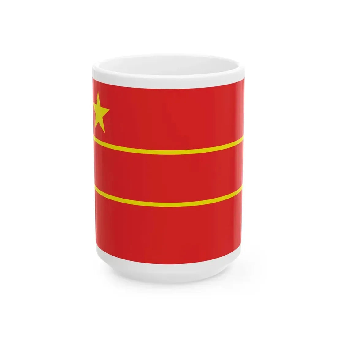 Proposed PRC national flags 025 (China) White Coffee Mug 15oz - Go Mug Yourself
