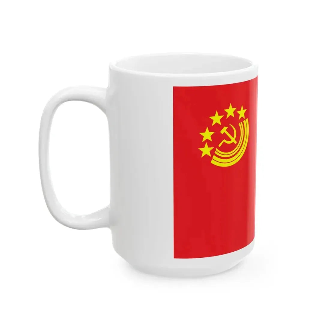 Proposed PRC national flags 039 (China) White Coffee Mug - Go Mug Yourself