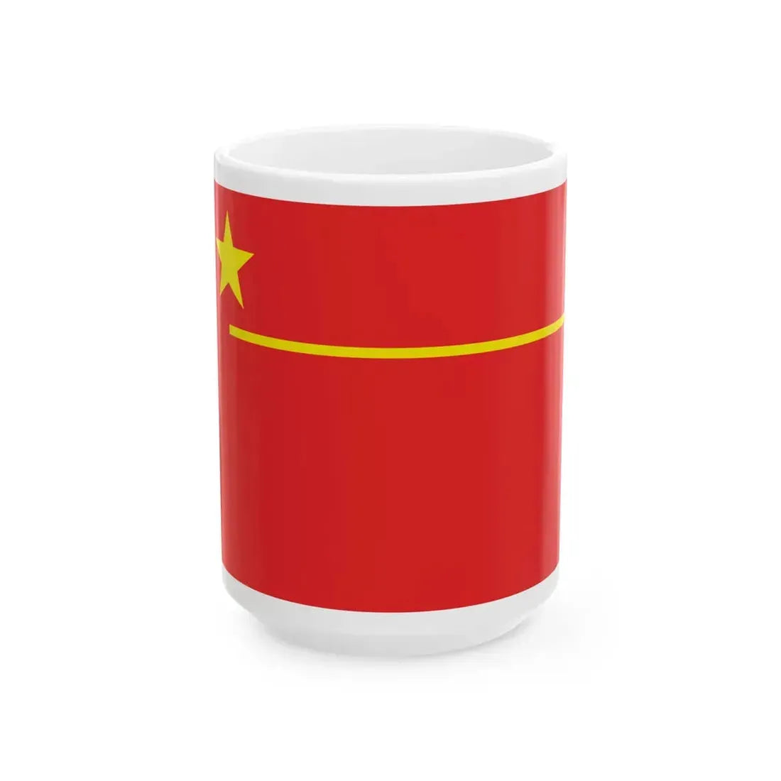 Proposed PRC national flags 044 (China) White Coffee Mug 15oz - Go Mug Yourself