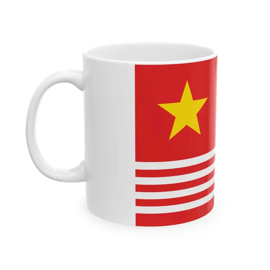 Proposed PRC national flags 045 (China) White Coffee Mug - Go Mug Yourself