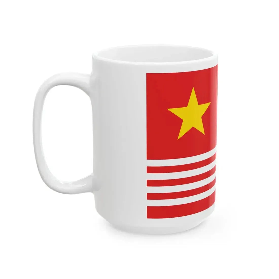 Proposed PRC national flags 045 (China) White Coffee Mug - Go Mug Yourself