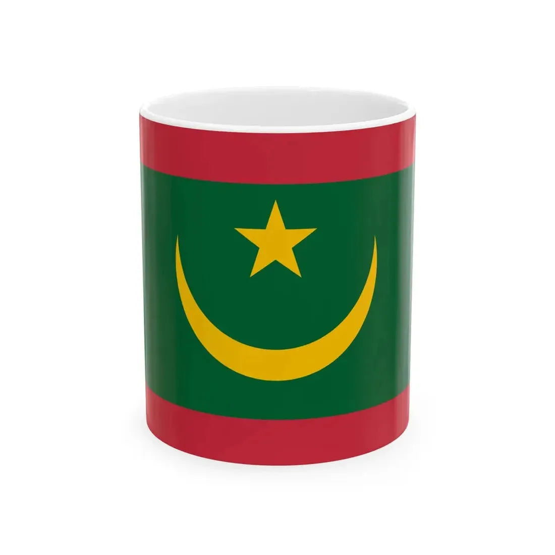 Proposition de drapeau de la Mauritanie de 2017 (Mauritania) White Coffee Mug 11oz - Go Mug Yourself