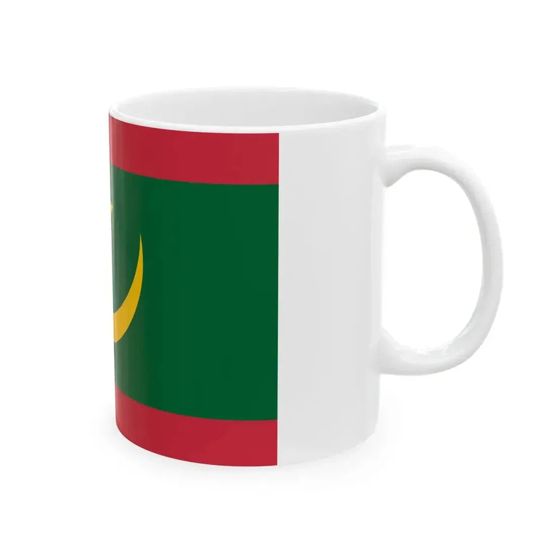 Proposition de drapeau de la Mauritanie de 2017 (Mauritania) White Coffee Mug - Go Mug Yourself