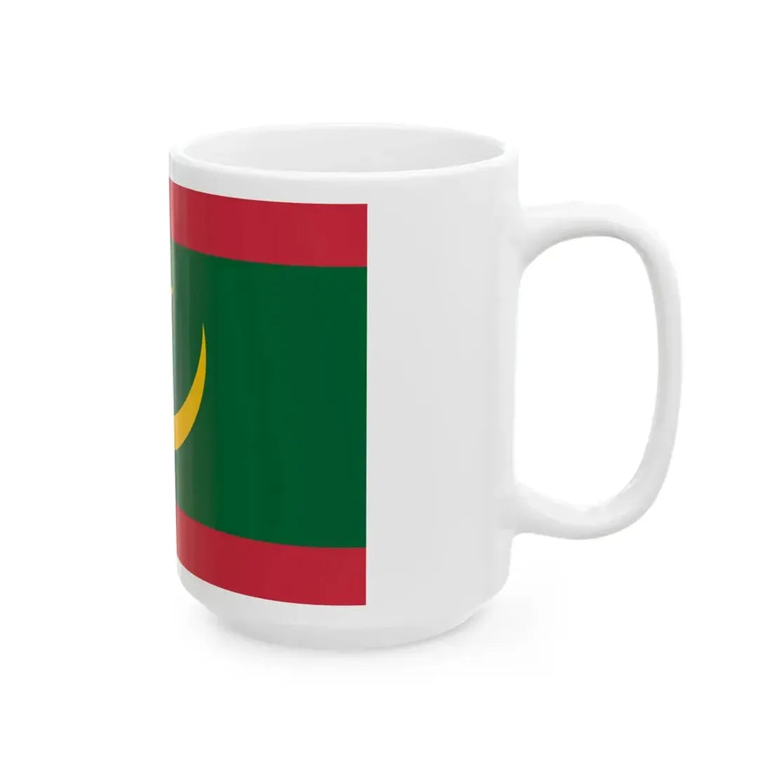 Proposition de drapeau de la Mauritanie de 2017 (Mauritania) White Coffee Mug - Go Mug Yourself