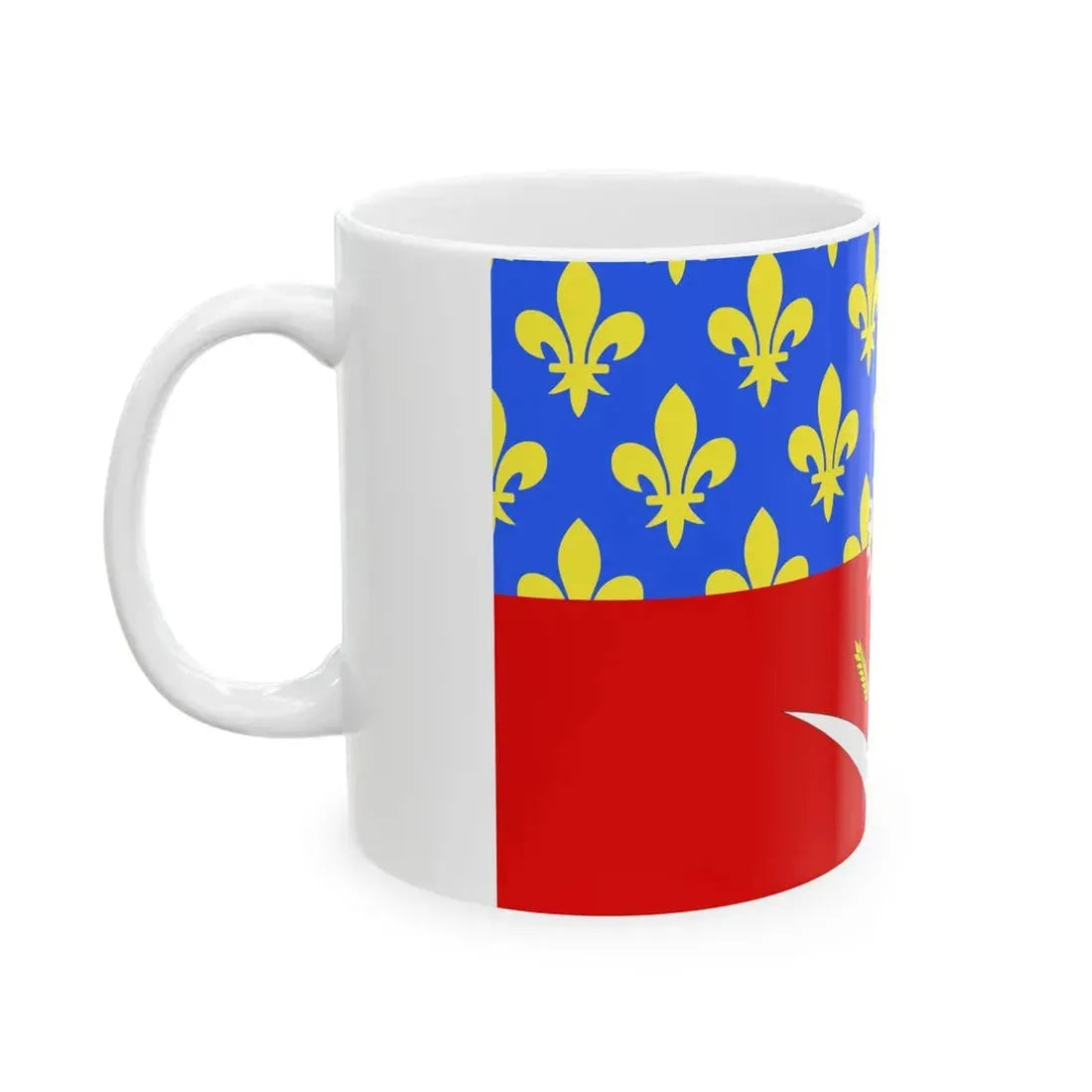 Proposition de drapeau fr departement Seine-Saint-Denis (France) White Coffee Mug - Go Mug Yourself