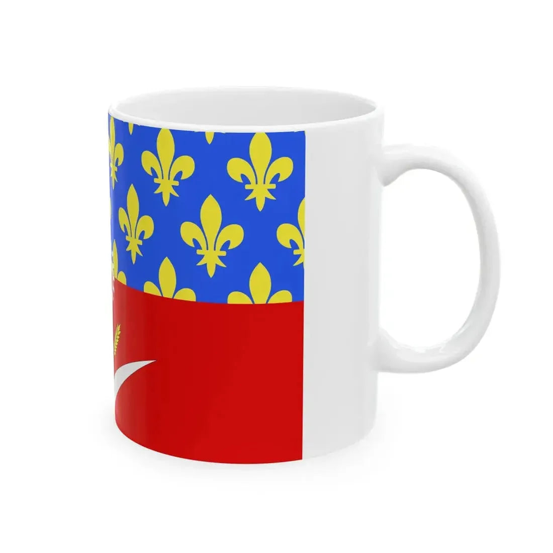 Proposition de drapeau fr departement Seine-Saint-Denis (France) White Coffee Mug - Go Mug Yourself