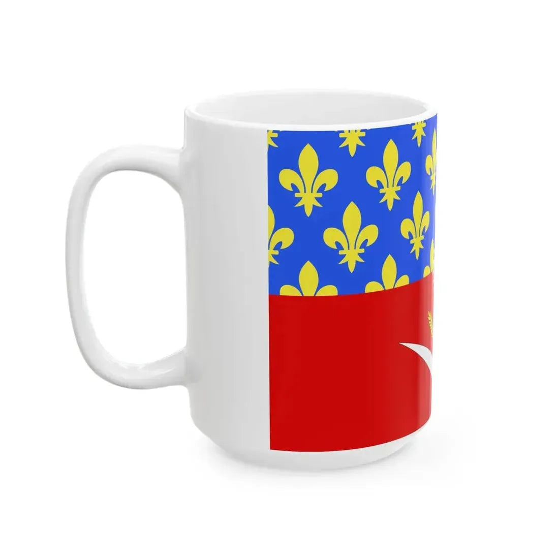 Proposition de drapeau fr departement Seine-Saint-Denis (France) White Coffee Mug - Go Mug Yourself