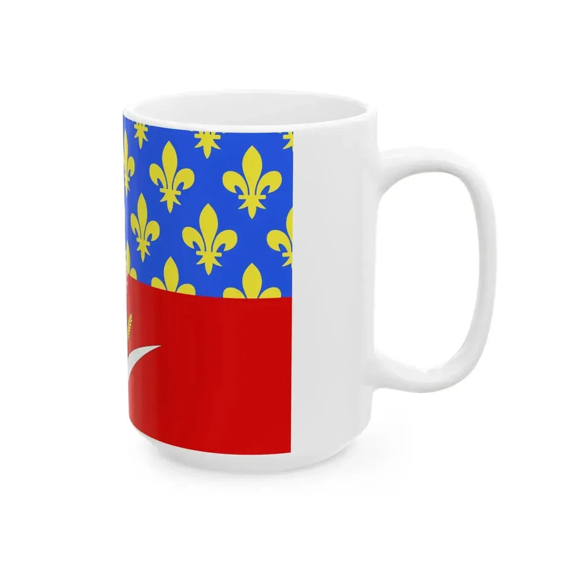 Proposition de drapeau fr departement Seine-Saint-Denis (France) White Coffee Mug - Go Mug Yourself