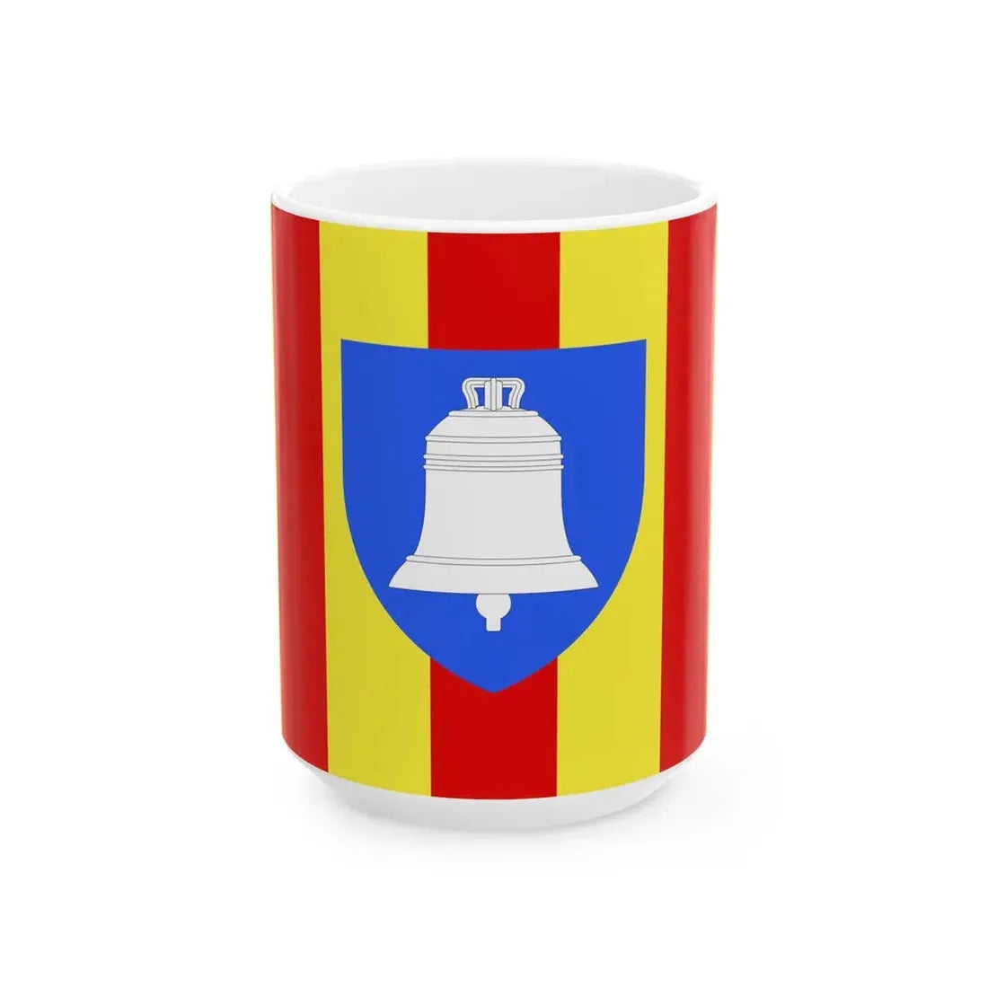 Proposition de drapeau pour le departement de lAriege (France) White Coffee Mug 15oz - Go Mug Yourself