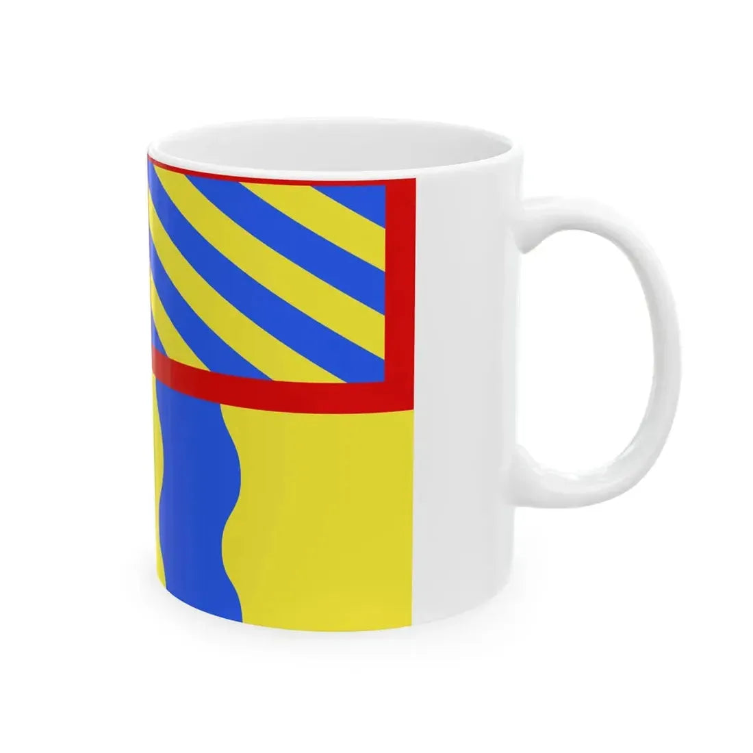 Proposition de drapeau pour le departement de Saone-et-Loire (France) White Coffee Mug - Go Mug Yourself