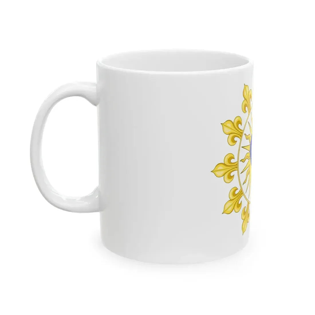 Proposition de Herve baron Pinoteau pour le drapeau du Royaume de France restaure (France) White Coffee Mug - Go Mug Yourself
