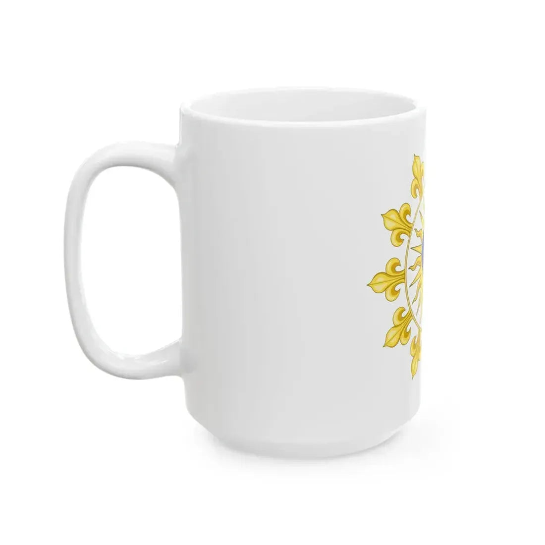 Proposition de Herve baron Pinoteau pour le drapeau du Royaume de France restaure (France) White Coffee Mug - Go Mug Yourself