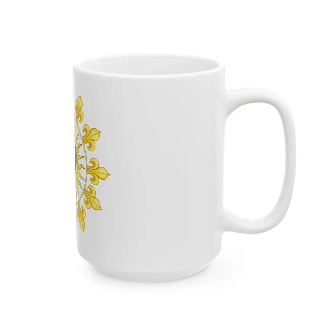 Proposition de Herve baron Pinoteau pour le drapeau du Royaume de France restaure (France) White Coffee Mug - Go Mug Yourself
