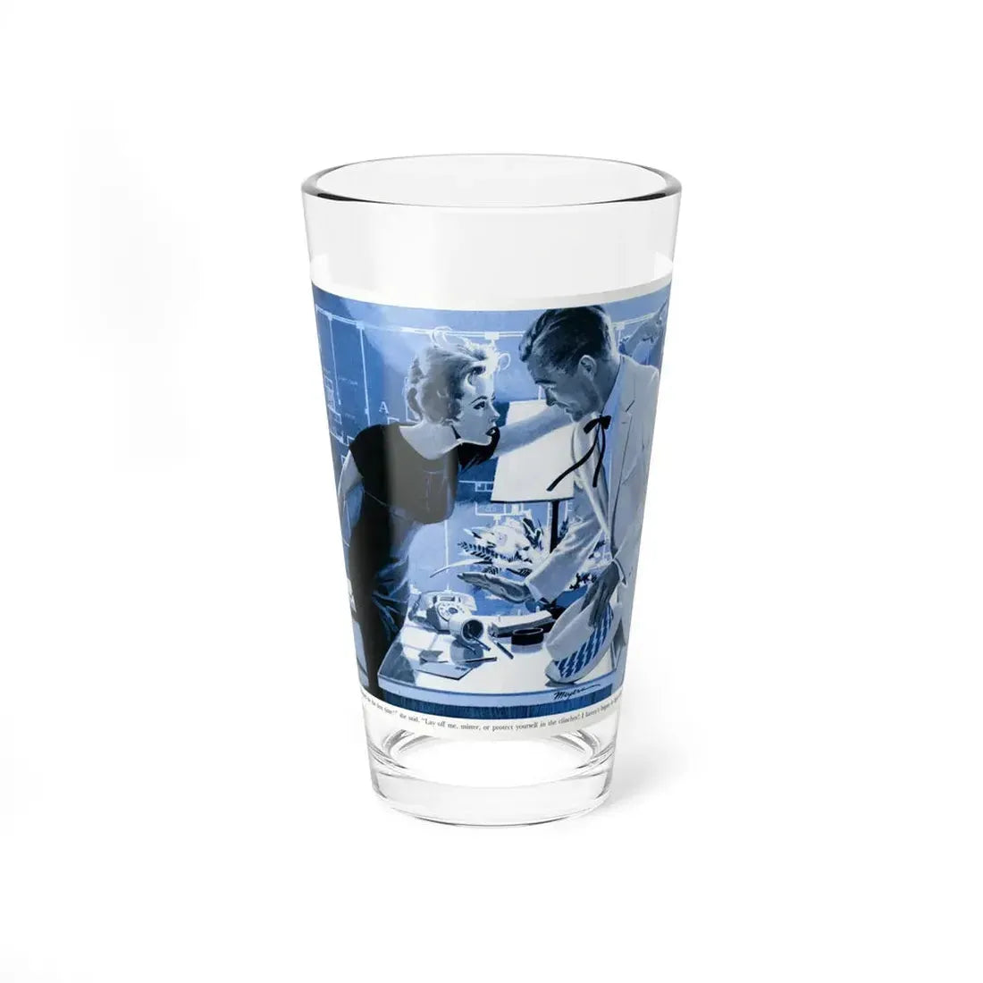 Protect Your Clinches, 1957 (Magazine Illustration) Pint Glass 16oz 16oz - Go Mug Yourself