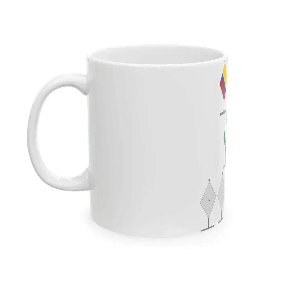 Protocolo bandera de Isnos (Colombia) White Coffee Mug - Go Mug Yourself