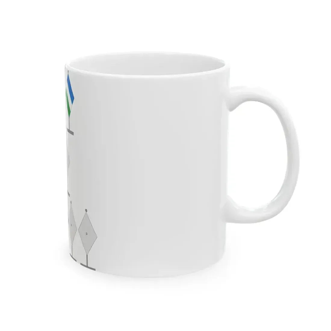 Protocolo bandera de Isnos (Colombia) White Coffee Mug - Go Mug Yourself