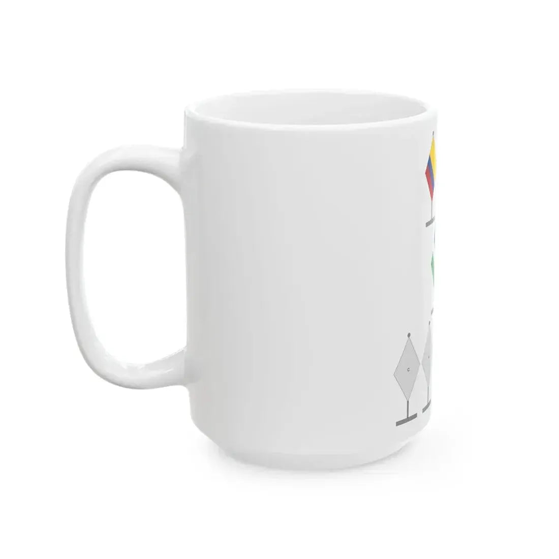 Protocolo bandera de Isnos (Colombia) White Coffee Mug - Go Mug Yourself